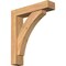 Ekena Millwork Thorton Block Smooth Bracket w/ Offset Brace, Western Red Cedar, 5 1/2"W x 24"D x 28"H BKT0604X24X28THR05SWR - alternate 1